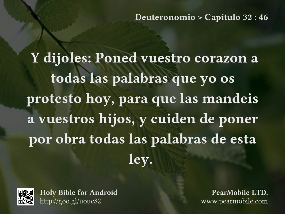 Deuteronomio, Capítulo 32:46